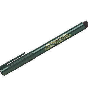 Ручка капиллярная Faber-Castell "Finepen 1511" черная, 0,4мм