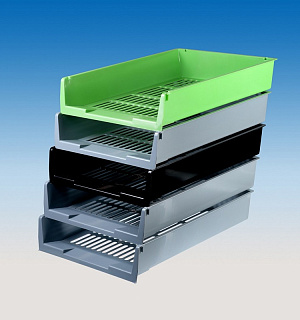 Лоток для бумаг Attache решетчатый черный ЛТ291АЕ