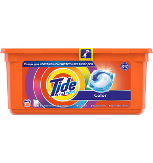 Капсулы для машинной стирки Tide "Color", 3в1 Pods, 30шт.*24,8г 8001090758491 (ПОД ЗАКАЗ)