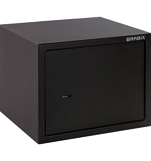 Сейф мебельный BRABIX "SF-280KL", 280х350х300 мм, ключевой замок, черный, 291148, S103BR212314