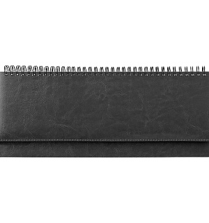 Планинг недатированный, 330*130мм, 56л., кожзам, OfficeSpace "Nebraska", черный