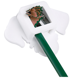 Точилка пластиковая "Кот и пес" 2 отверстия, блистер