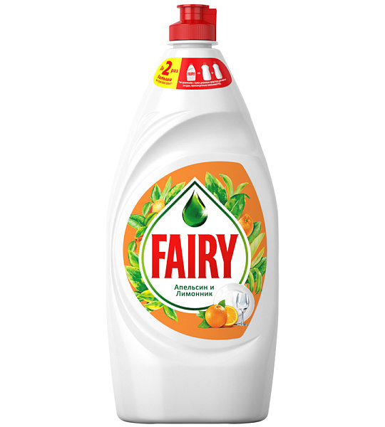 Средство для мытья посуды Fairy "Апельсин и лимонник", 900мл