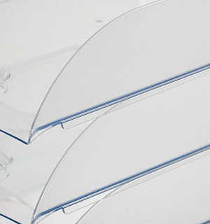 Лоток для бумаг ATTACHE, прозрачный 4шт/упаковке