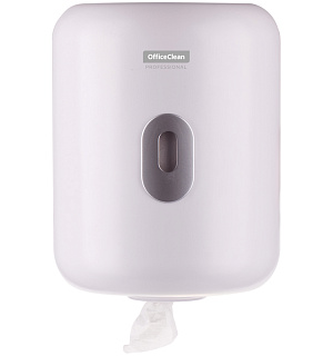 Диспенсер для полотенец в рулонах OfficeClean Professional, с центральной вытяжкой(M1/M2), белый