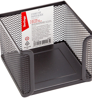Подставка для бумажного блока Berlingo "Steel&Style", металлическая, черная