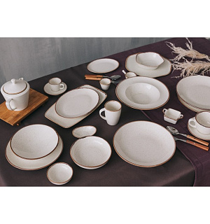Миска суповая Beige, d=14 см, 500 мл, цвет бежевый
