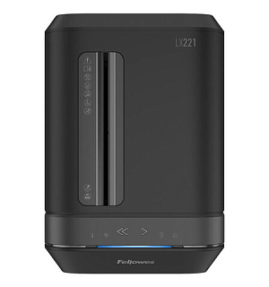 Уничтожитель (шредер) FELLOWES LX221, 5 уровень секретности, 2x12 мм, 20 листов, 30 л, черный, FS-50504