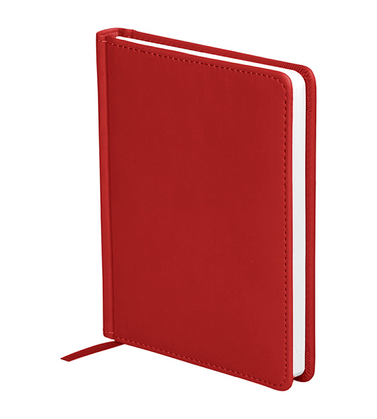 Ежедневник датированный 2023г., A6, 176л., кожзам, OfficeSpace "Winner", красный