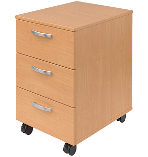 Тумба подкатная Мета Мебель, 400*420*610мм, бук, 3 ящика