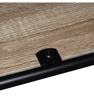 Стеллаж на металлокаркасе BRABIX "LOFT SH-001", 600х300х1250 мм, складной, цвет дуб антик, 641229