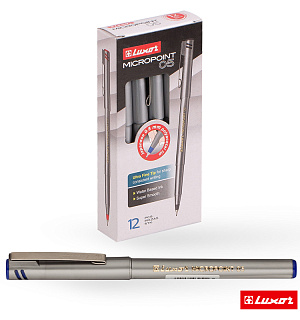 Ручка капиллярная Luxor "Micropoint" синяя, 0,5мм, одноразовая