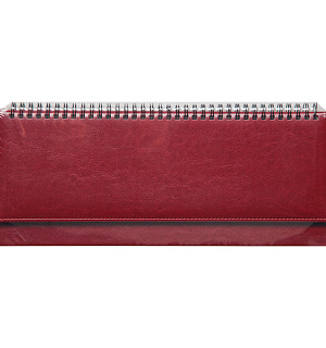 Планинг недатированный, 330*130мм, 56л., кожзам, OfficeSpace "Nebraska", бордовый