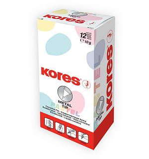 Корректирующий карандаш 10г (8мл) Kores Pastel ассорти:роз,желт,фиол,мятн