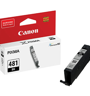 Картридж струйный CANON (CLI-481BK) для PIXMA TS704 / TS6140, черный, ресурс 1478 страниц, оригинальный, 2101C001