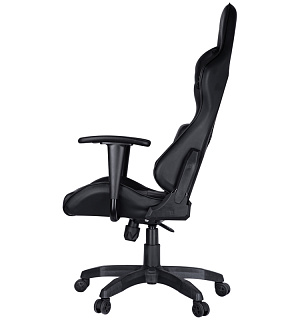 Кресло игровое Helmi HL-G09 "Control", экокожа черная, 2 подушки