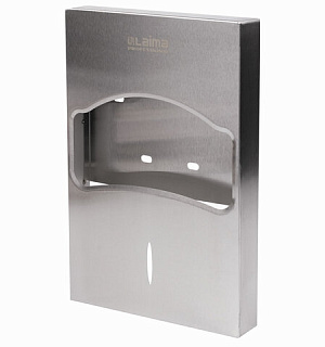 Диспенсер для покрытий на унитаз LAIMA PROFESSIONAL INOX, 1/4 сложения, нержавеющая сталь, матовый, 605704