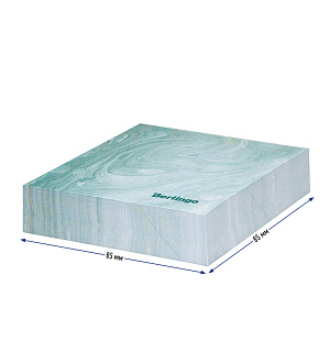 Блок для записи декоративный на склейке Berlingo "Fantasy" 8,5*8,5*2см, зеленый, 200л.