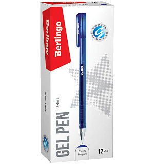 Ручка гелевая Berlingo "X-Gel" синяя, 0,5мм