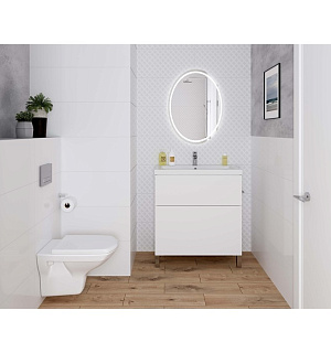 Зеркало Cersanit LED 040 DESIGN, 57 x 77 см, с подсветкой, антизапотевание