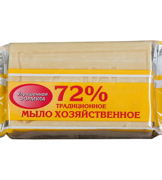 Мыло хозяйственное 72% Меридиан "Традиционное", 200г, флоу-пак