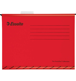 Подвесная папка Esselte "Pendaflex Plus Foolscap", 240*412мм, картон, 210г/м2, красная