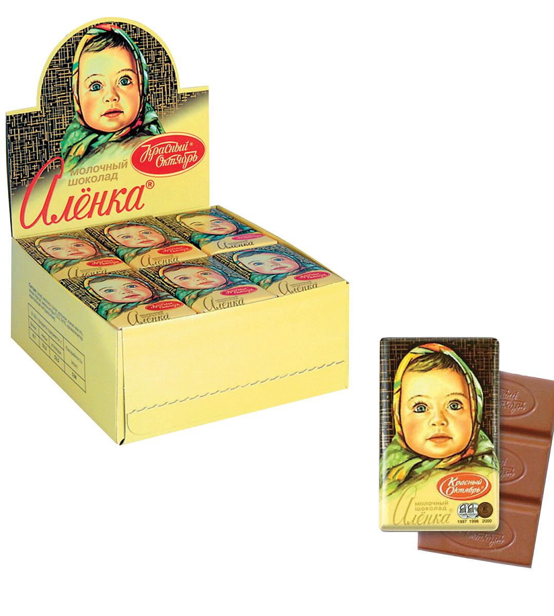 Шоколад КРАСНЫЙ ОКТЯБРЬ "Аленка", 15 г, в шоубоксе, КО07747