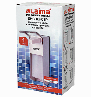 Дозатор локтевой для жидкого мыла и антисептика геля LAIMA CLASSIC, 1 л, с еврофлаконом, 605706