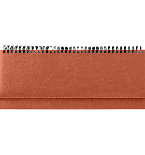 Планинг недатированный, 330*130мм, 56л., кожзам, OfficeSpace "Nebraska", коричневый