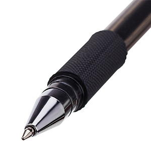 Ручка гелевая OfficeSpace "TC-Grip" черная, 0,5мм, грип