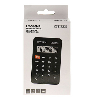 Калькулятор карманный CITIZEN LC310NR (114х69 мм), 8 разрядов, питание от батарейки, LC-310NR
