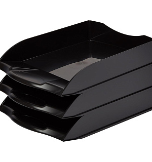 Лоток для бумаг Attache office черный
