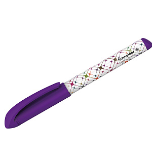 Ручка перьевая Schneider "Voice", 1 картридж, грип, фиолетовый корпус