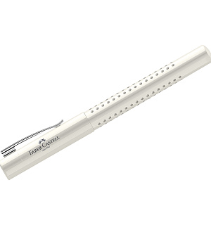 Ручка перьевая Faber-Castell "Grip 2010" синяя, EF=0,5мм, трехгран., корпус кокосовое молоко