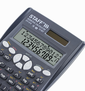 Калькулятор инженерный двухстрочный STAFF STF-810 (181х85 мм), 240 функций, 10+2 разрядов, двойное питание, 250280