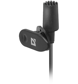 Микрофон компьютерный Defender MIC-109, на прищепке, 1,8м, черный