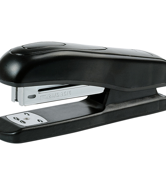 Степлер №24/6, 26/6 OfficeSpace до 25л., пластиковый корпус, черный