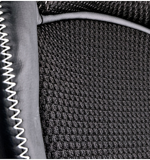 Кресло игровое Helmi HL-S02 "Virage", экокожа/ткань черная