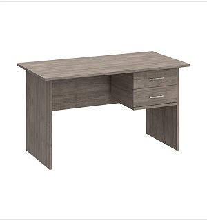 Стол письменный прямоугольный с навесной тумбой МФ Виско Стиль/Дуб шамони темный, 1400*700*750 (ПОД ЗАКАЗ)