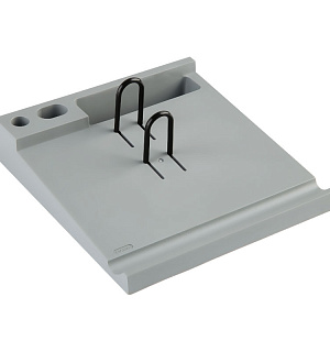 Подставка под календарь СТАММ, пластик, серый