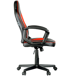 Кресло игровое Helmi HL-S08 "Rally", экокожа черная/серая/красная