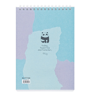 Блокнот А5 60л. на гребне MESHU "Сute memphis", пластиковая обложка