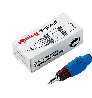 Пишущий элемент для изографа Rotring 0,7мм, картон. упаковка