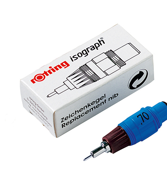 Пишущий элемент для изографа Rotring 0,7мм, картон. упаковка