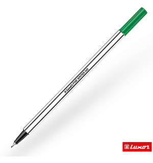 Ручка капиллярная Luxor "Fine Writer 045" зеленая, 0,8мм