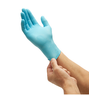 Перчатки нитриловые Kimberly-Clark "Kleenguard G10 Blue", XL, 0,12мм, 90шт.