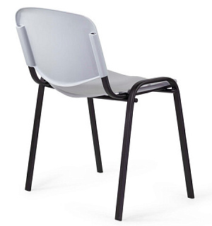 Стул STAFF "Iso Plast CF-009", черный каркас, пластик серый, 532570