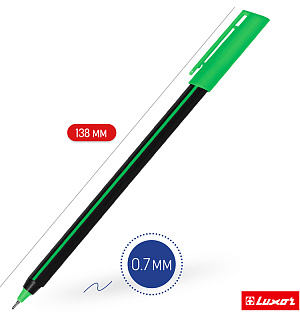 Ручка шариковая Luxor "Stick Soft Touch" синяя, 0,7мм, корпус ассорти