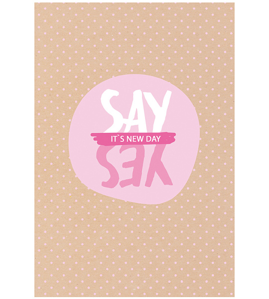 Записная книжка А5 80л. BG "Скажи да!", матовая ламинация, выб. лак