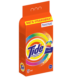 Порошок для машинной стирки Tide "Color", 9кг